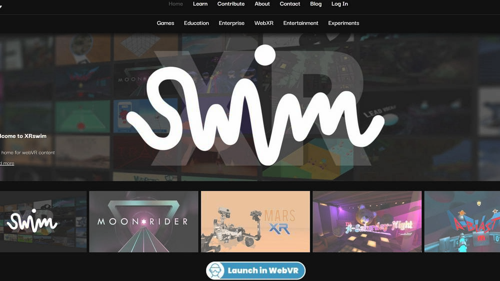 XRSwim: Diese Webseite ist wie Steam für WebXR-Apps