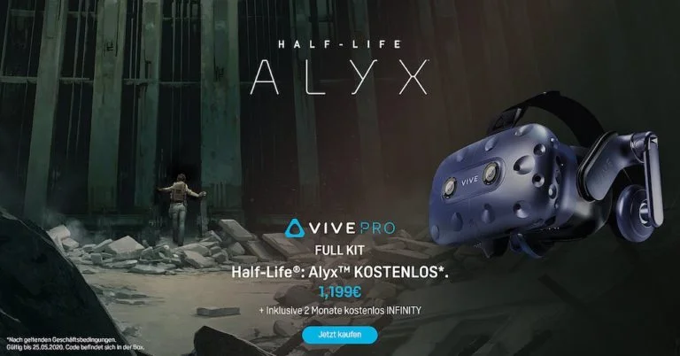 HTC Vive Pro Full Kit: Käufer erhalten Half-Life: Alyx gratis