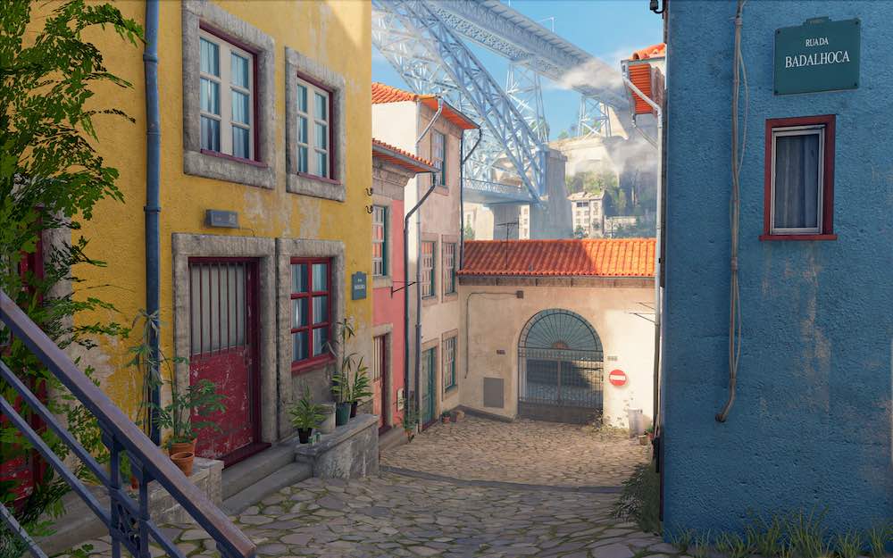Half-Life Alyx Mod Porto Portugal bei Tag_Straßenszene