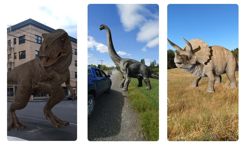 T-Rex in Originalgröße: Google bringt 3D-Dinos in die Suche