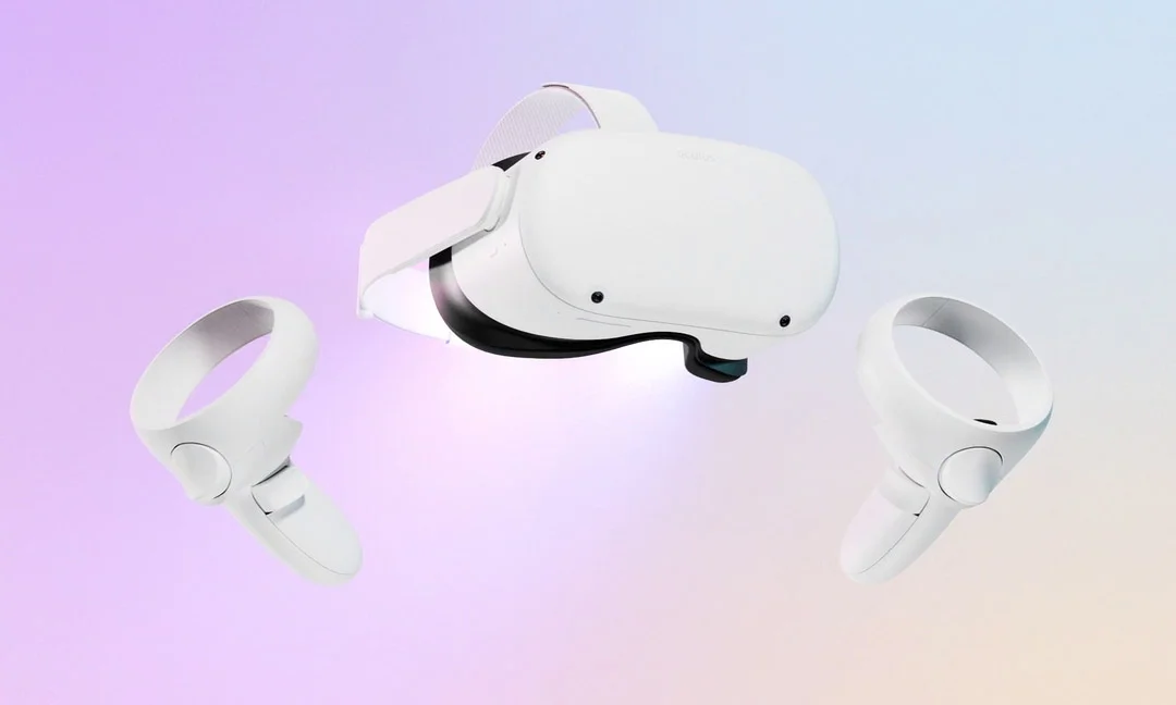 Neue Version der Oculus Quest VR-Brille mit Controllern