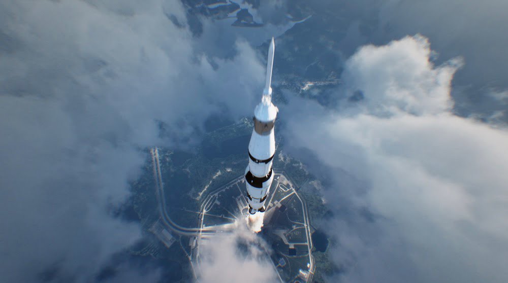 1st_Step_Rakete startet zum Mond im VR-Film 1st StepFaber_Courtial