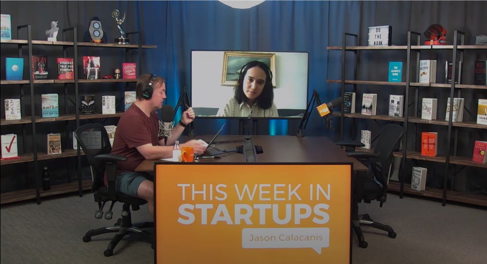 Clearview-CEO Hoan Ton-That in einem Video-Interview mit Jason Calacanis in der Show This Week in Startups