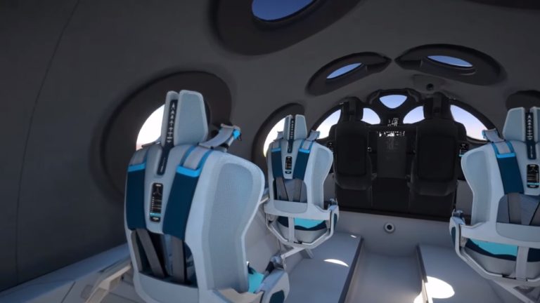 SpaceShipTwo in VR: Virgin Galactic zeigt Innenraum