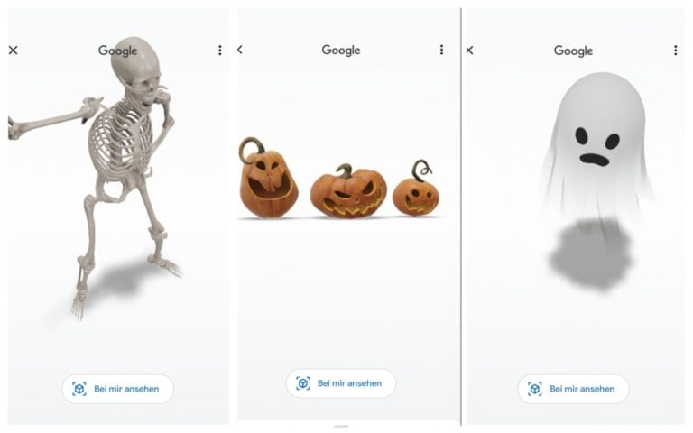 Google gruselt mit Halloween-AR