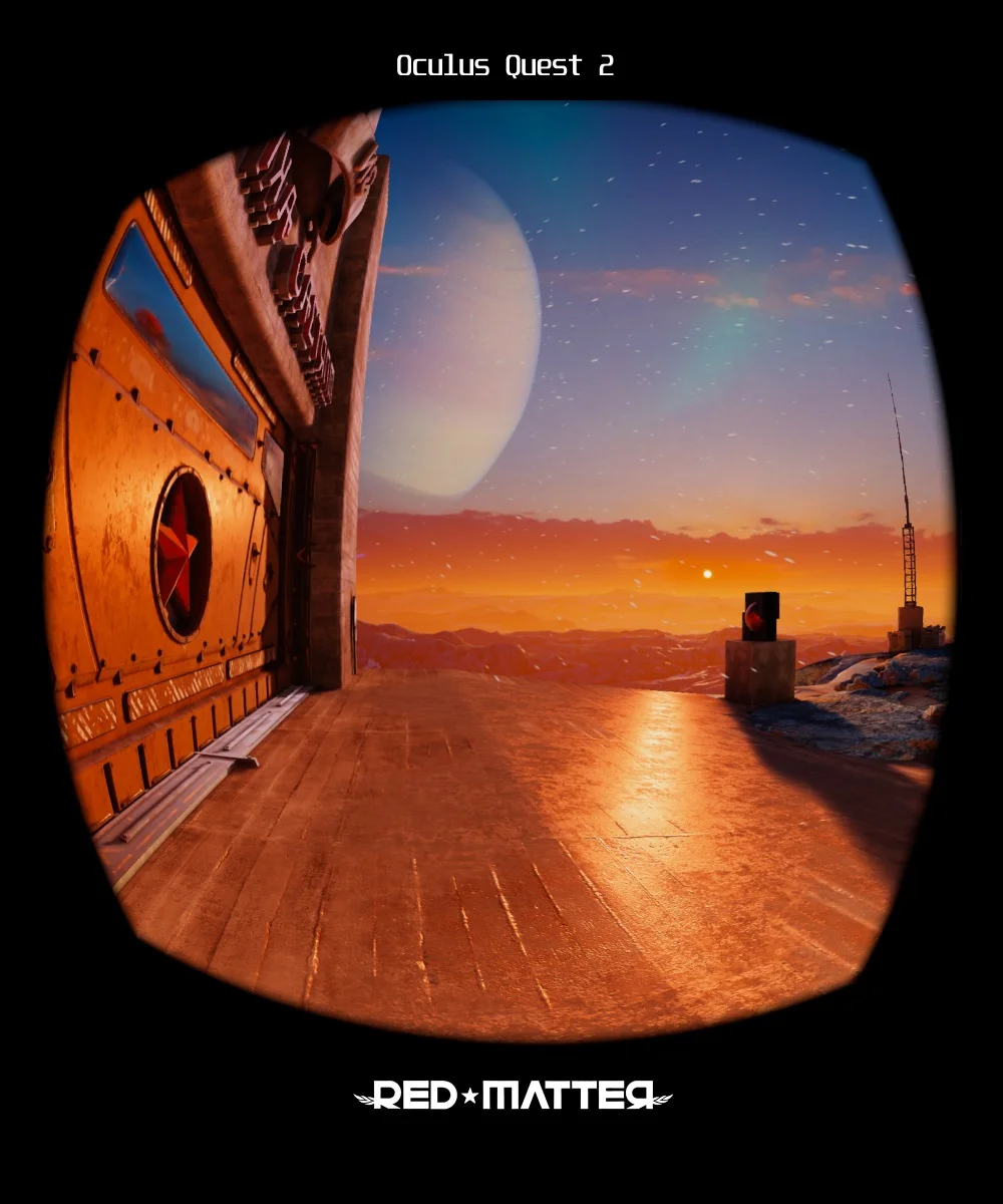 Das VR-Spiel Red Matter auf der Oculus Quest 2.