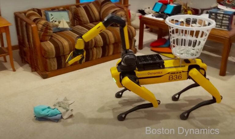 Boston Dynamics: Spot kann jetzt Wäsche sammeln und gärtnern