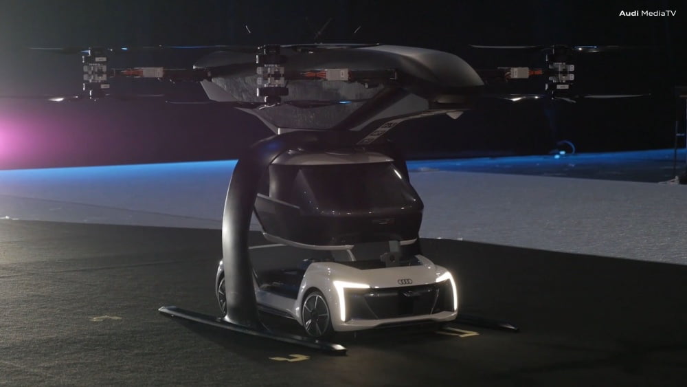 Ein Flugtaxi-Konzept von Audi, Airbus und Italdesign.