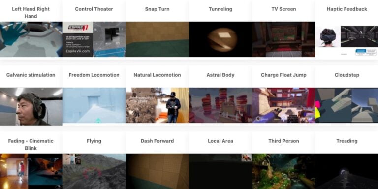 VR-Fortbewegung: Online-Datenbank führt über 100 Techniken