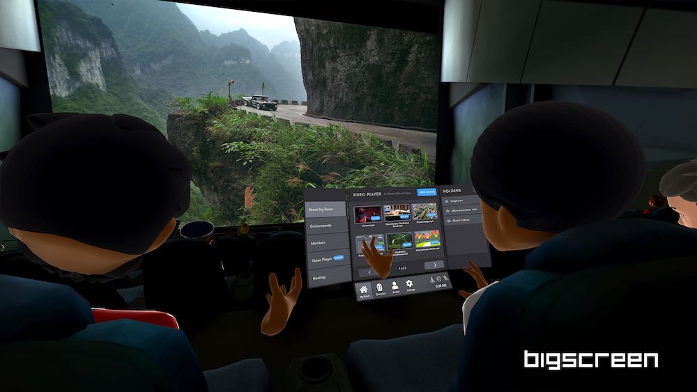 Die Social-VR-App Bigscreen erhält einen Videoplayer.