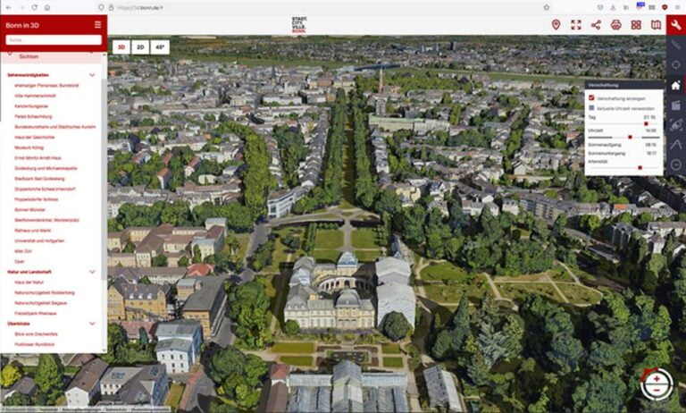 Kostenloses 3D-Modell der Stadt Bonn veröffentlicht