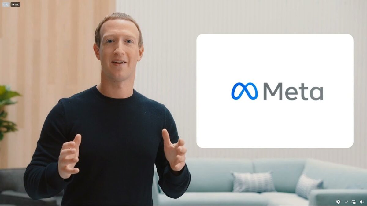 Facebook-Chef Mark Zuckerberg stellt den neuen Namen Meta vor.