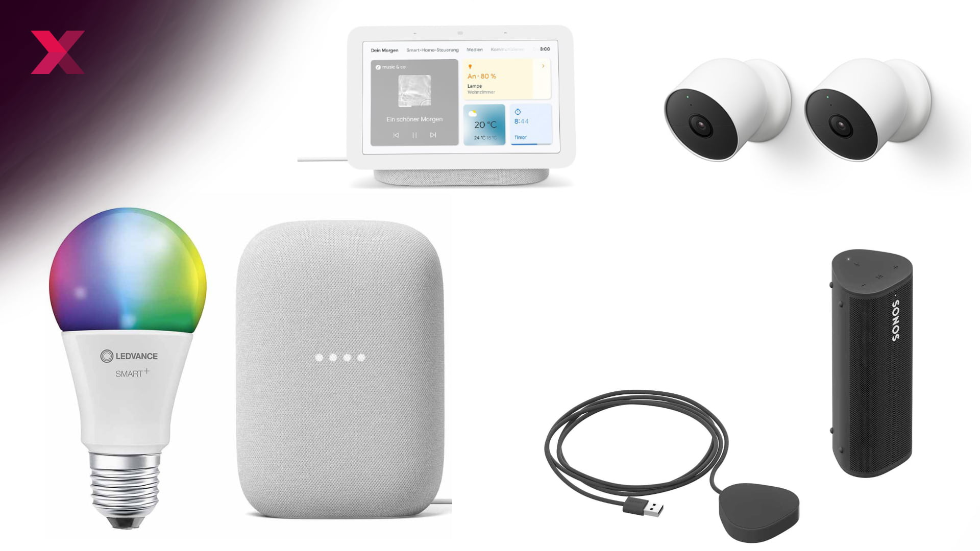 Mit diesen Smart Home-Deals spart ihr richtig. Heute: Google Nest Hub 2 im Doppelpack, Google Nest Cam, Smart Speaker von Sonos & mehr.