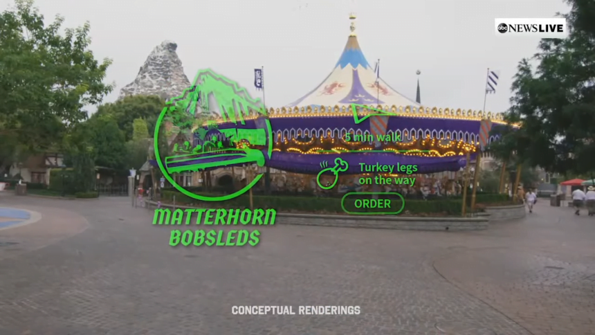 Wo geht's lang und was liegt auf dem Weg? Eine AR-Kontaktlinse könnte in Disney Parks zukünftig den Weg weisen. | Bild: Disney