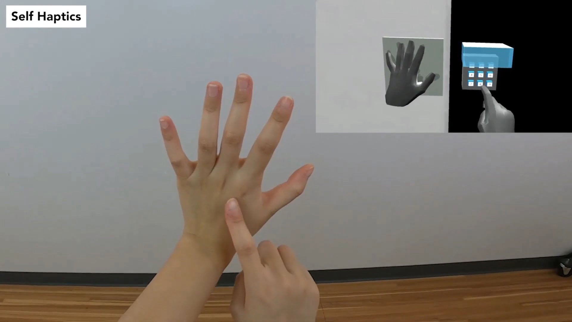 VR-Nutzer könnten sich für virtuelle Haptik selbst anfassen