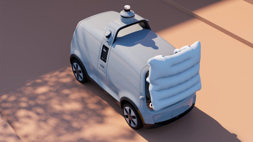 Ein Start-up will Fußgänger:innen schützen und stattet seine autonom fahrenden Lieferbots mit Außenairbags aus. Wie sicher sind die Bots?