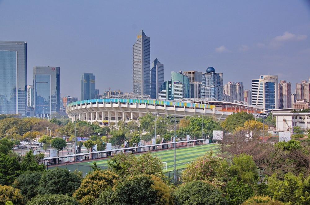 Die chinesische Großstadt Guangzhou.