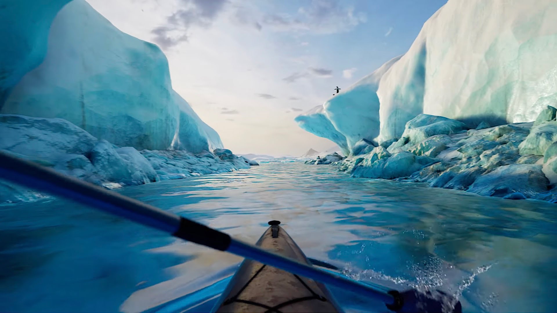 Kayak VR: Umwerfend schönes PC-VR-Spiel entführt in die Antarktis