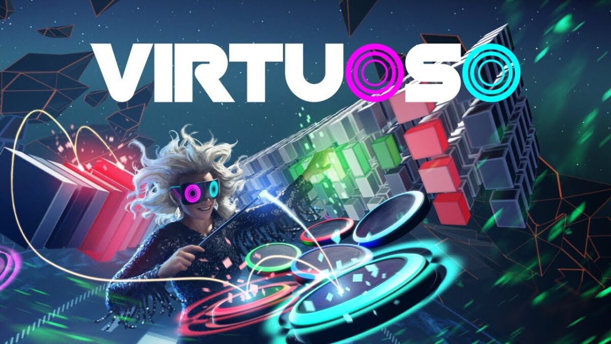 In der VR-App Virtuoso spielt ihr an vor euch schwebenden Instrumenten herum.