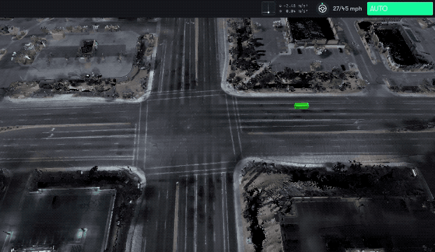 Eine Simulation zeigt, wie der autonom fahrende Waymo Driver auf menschliches Versagen reagiert.