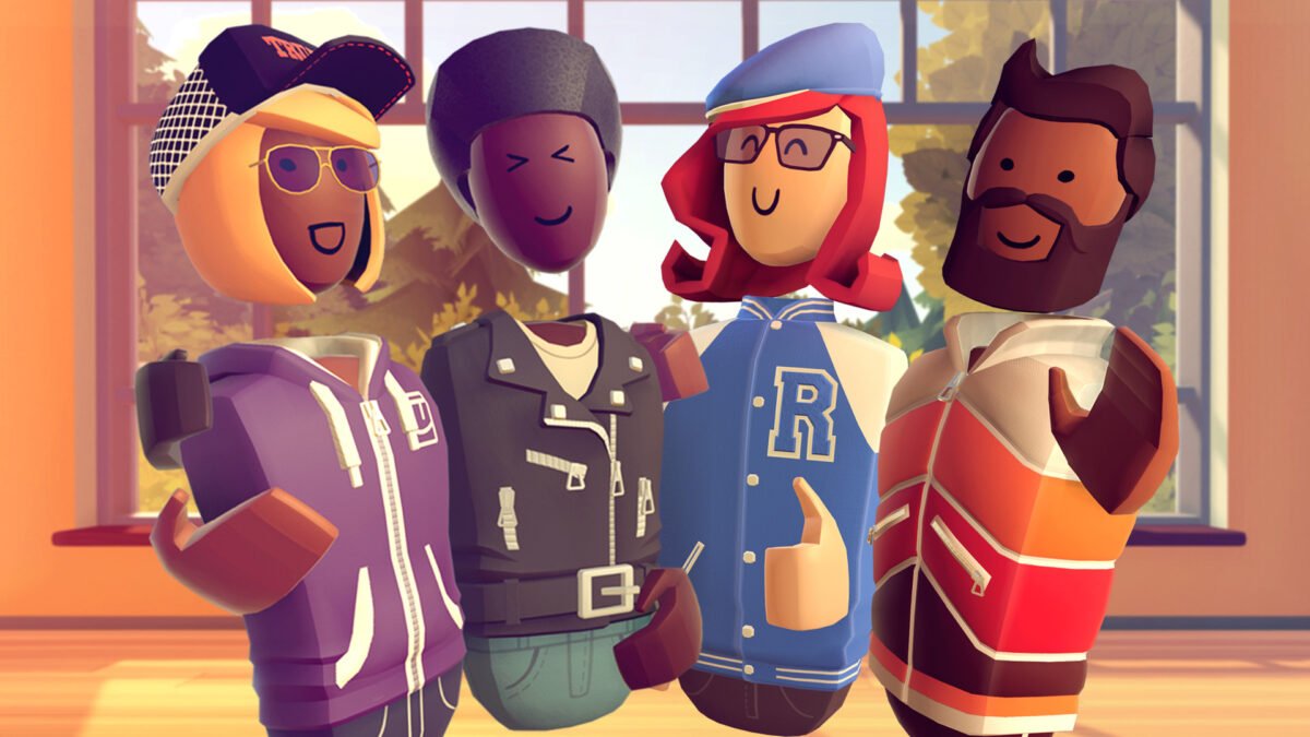 Vier Avatare treffen sich in der Social-App Rec Room.