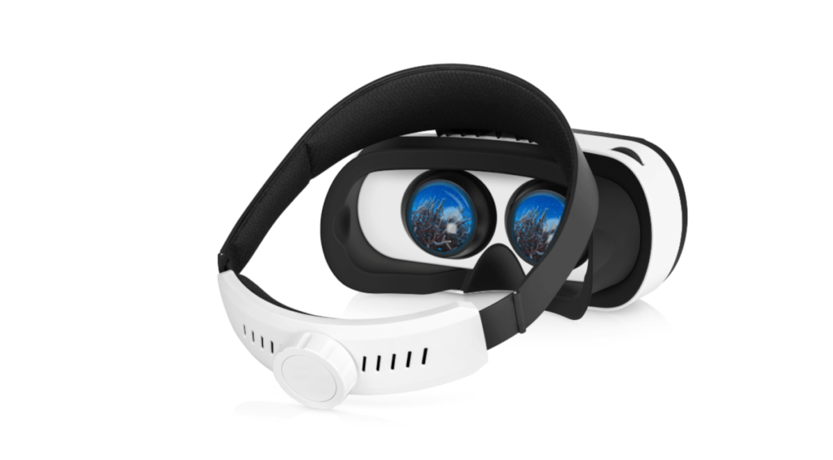 Vureal zeigt zwei seiner Displays in einer VR-Brille.