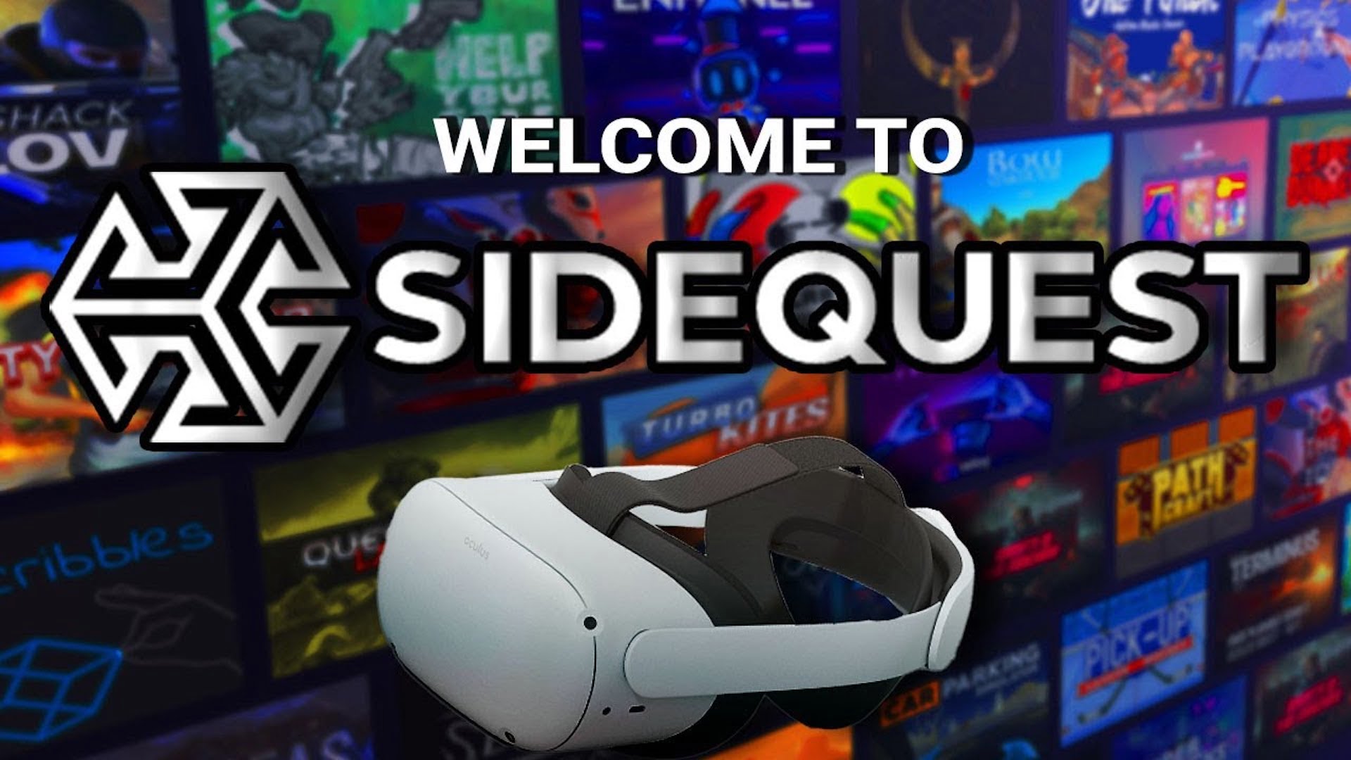 Sidequest Logo mit Quest 2.