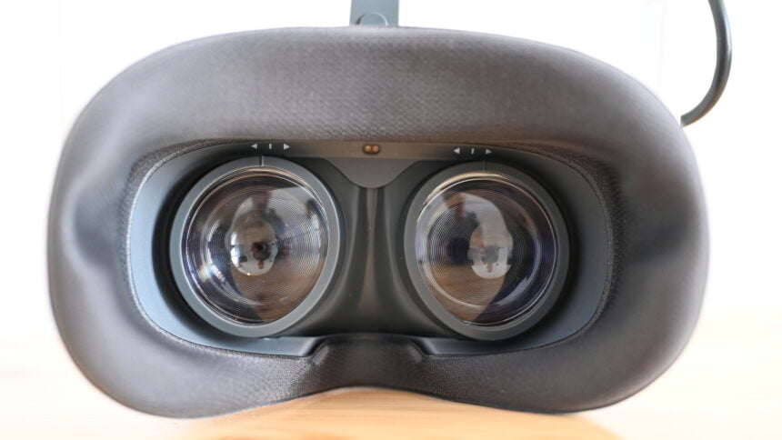 Blick auf die Innsenseite der VR-Brille Pico Neo 3 Link
