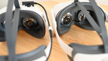 Blick auf die Innenseite der VR-Brillen Pico Neo 3 Link und Pico Neo 3 Pro