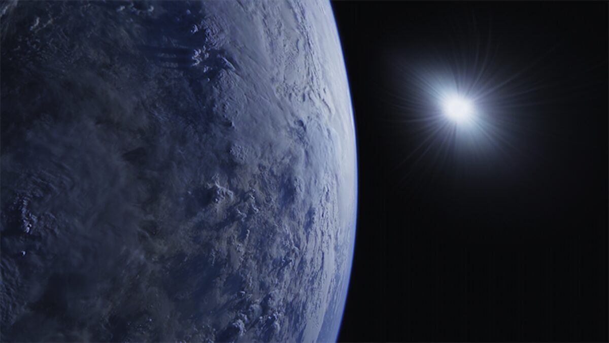 Aufnahme der Erdoberfläche von der ISS aus.