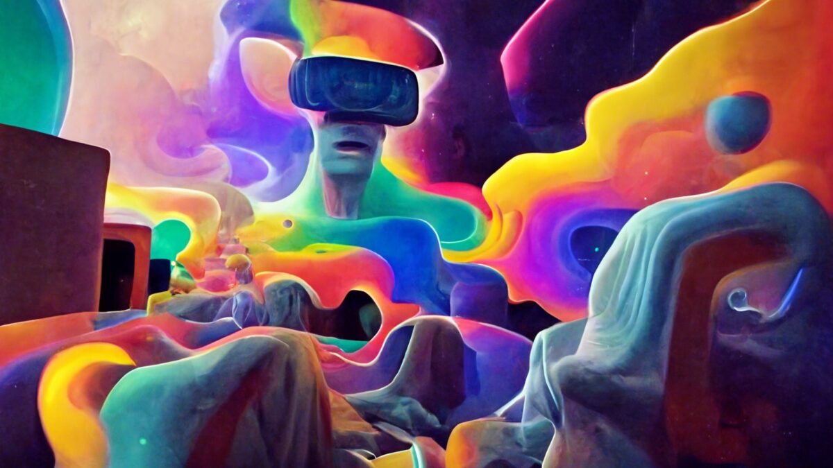 Ihr wollt außerkörperliche Erfahrungen machen? Setzt die VR-Brille auf. Diese Virtual Reality-Erfahrung schickt euch auf einen psychedelischen Trip.