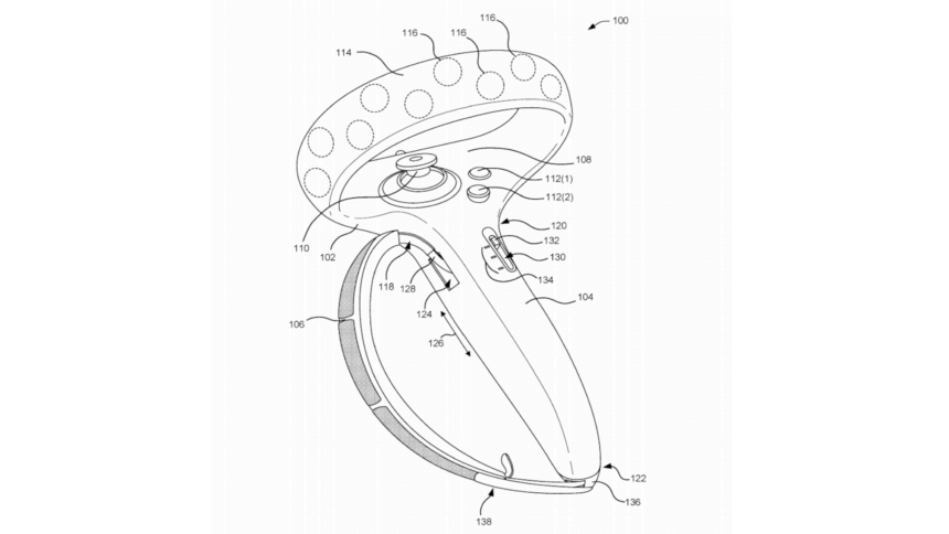 Eine Zeichnung von Valves Controller-Patent vom 32.11.2022