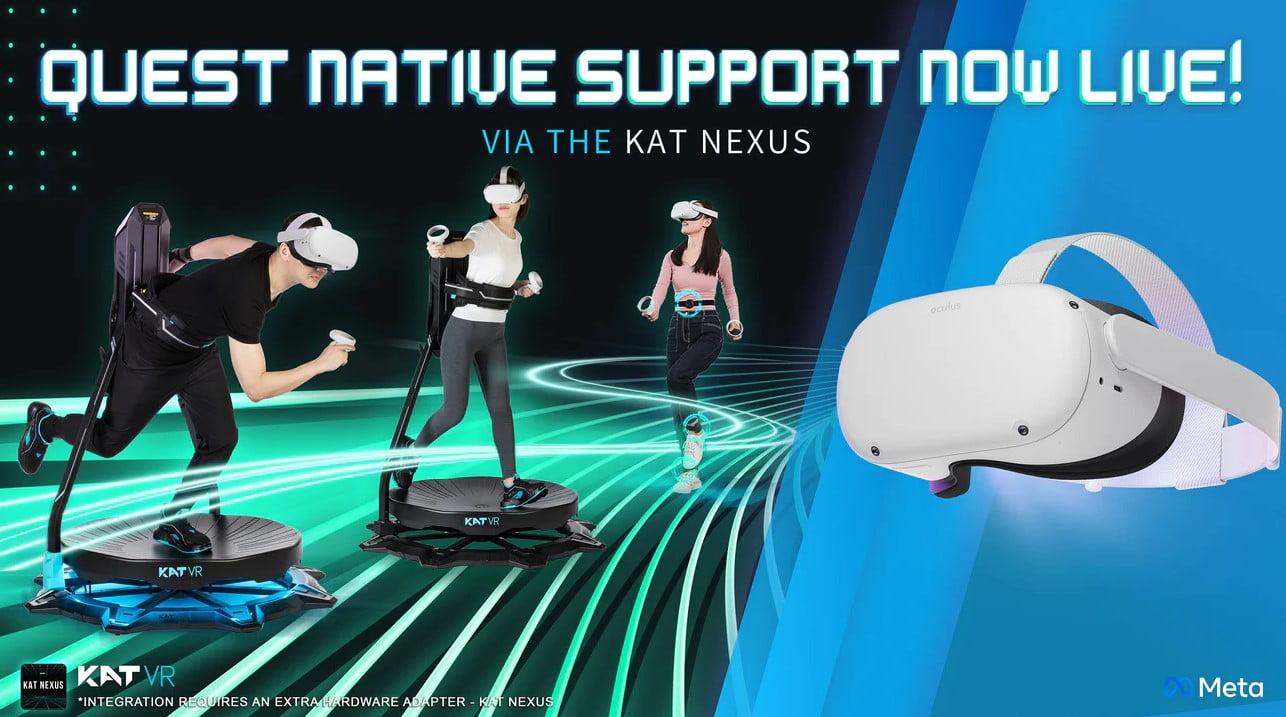 Kat Nexus macht VR-Laufbänder mit Quest 2 und PSVR 2 kompatibel