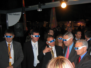 Personen mit §D-Brillen auf einem Event des VDC Fellbach