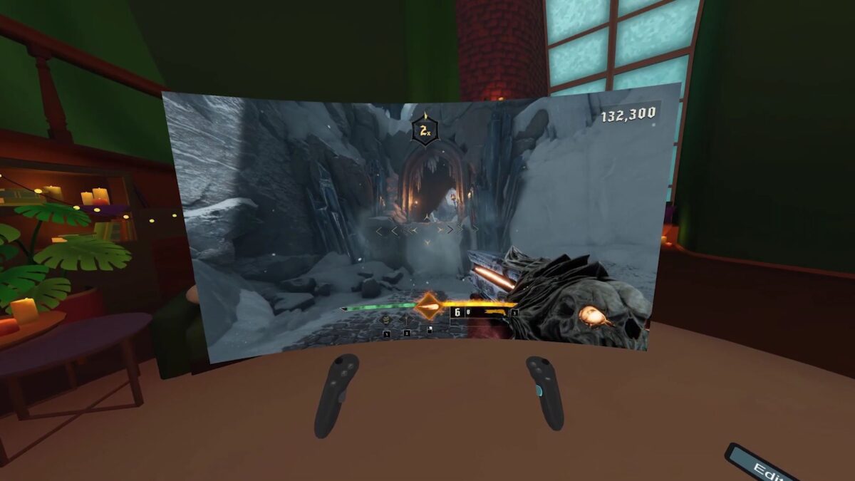 Mit GameVRoom könnt ihr PC-Spiele von Steam direkt in der VR-Brille spielen und sie mit VR-Controllern und Bewegungen steuern.