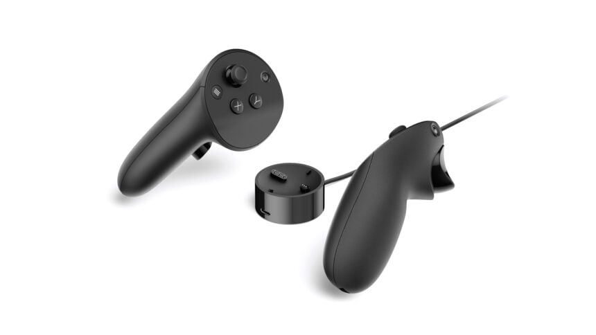Touch Pro Controller mit Mini-Ladestation.