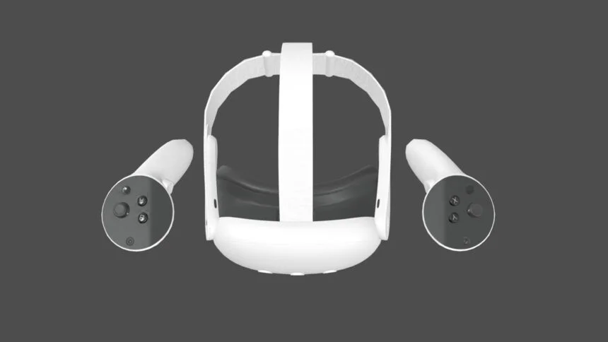 Ein Rendering des Stinson-CAD-Leaks, dass das Headset von oben zeigt.