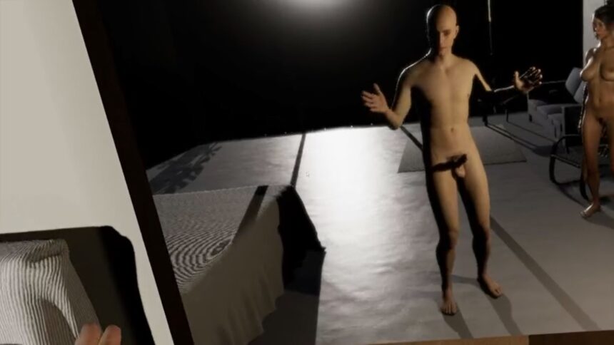 nackter männlicher und weiblicher Avatar in VR HOT