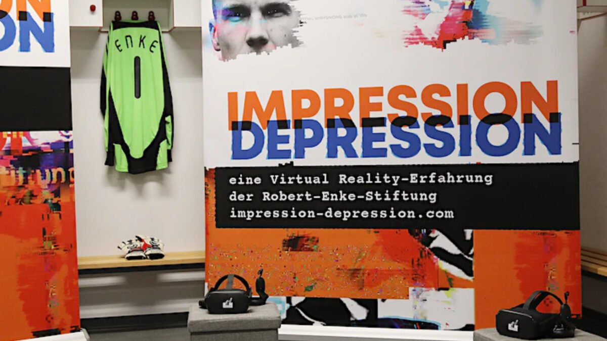 Die Robert-Enke-Stiftung bringt ein VR-Erlebnis zur Sensibilisierung im Umgang mit Depressionen nach Hamburg.