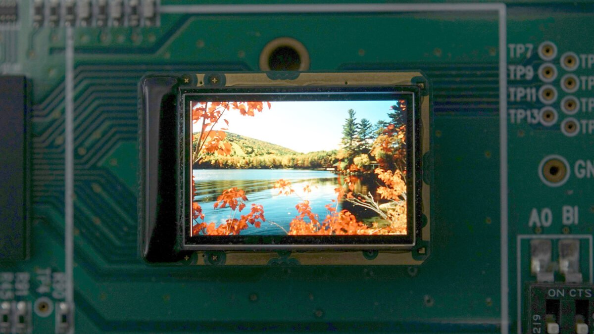 Ein OLED-Microdisplay von eMagin.