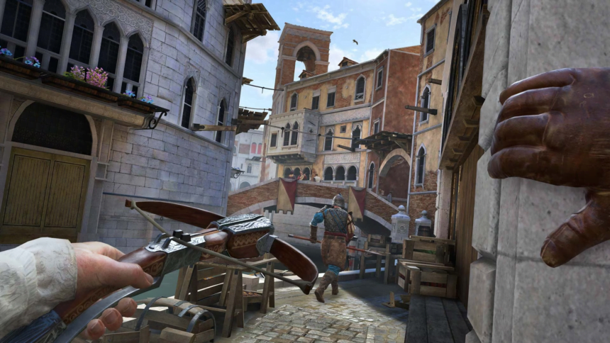 Leises Vorgehen spielt auch in den offenen Levels von Assassin's Creed Nexus VR eine wichtige Rolle.