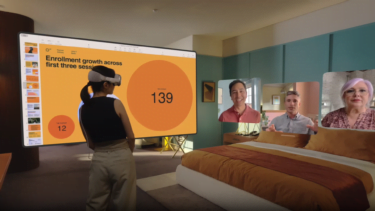 Apple Vision Pro bringt Facetime-Calls in Mixed Reality