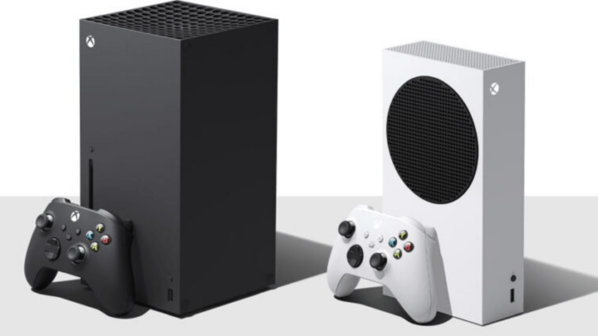 Die beiden Microsoft-Konsolen Xbox Series X (links) und Xbox Series S (rechts).