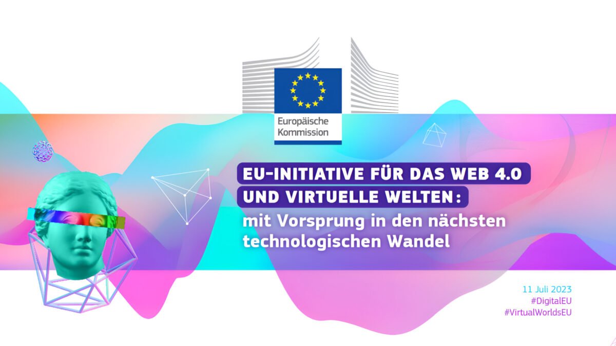 Das Logo und die Titelseite des Factsheets mit bunten Farben, Büsten und Memes.