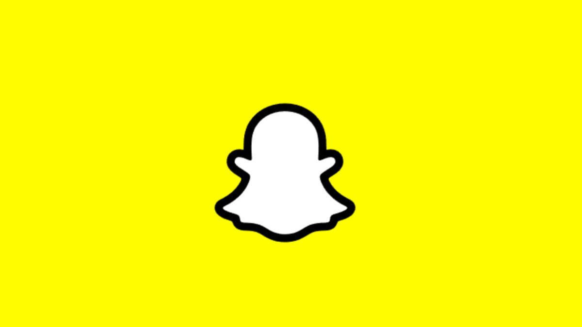 Das Logo der App Snapchat zeigt einen weißen Geist auf gelben Hintergrund.
