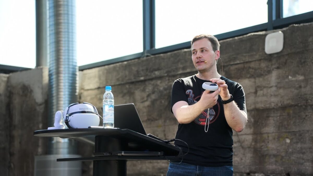 Holger Frydrych während seines Vortrags auf dem Big Techday 2023.