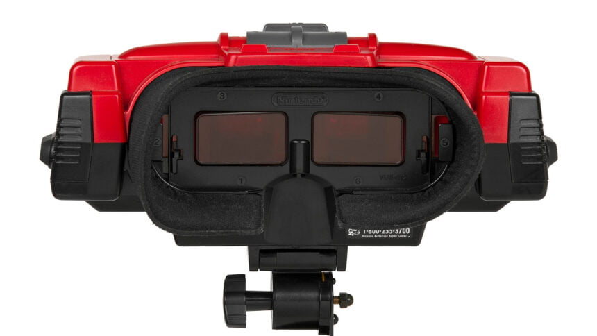 Der Nintendo Virtual Boy Visor war nicht mehr als eine 3D-Brille auf einem Ständer. 