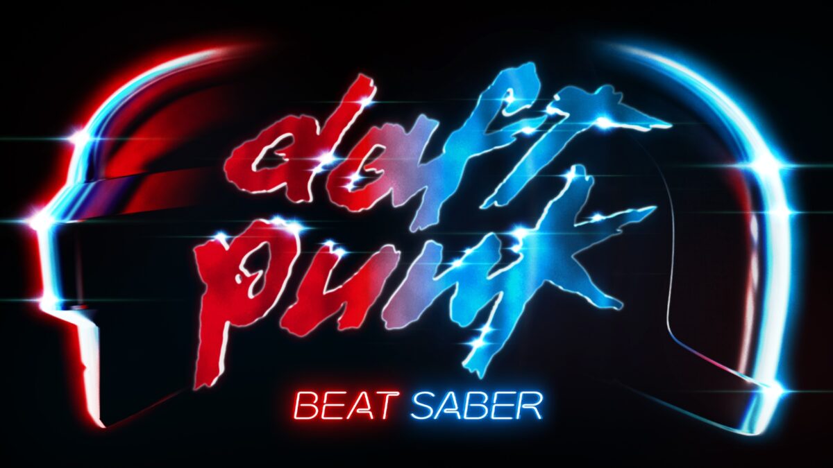 Logo des Daft Punk Music Packs für Beat Saber.