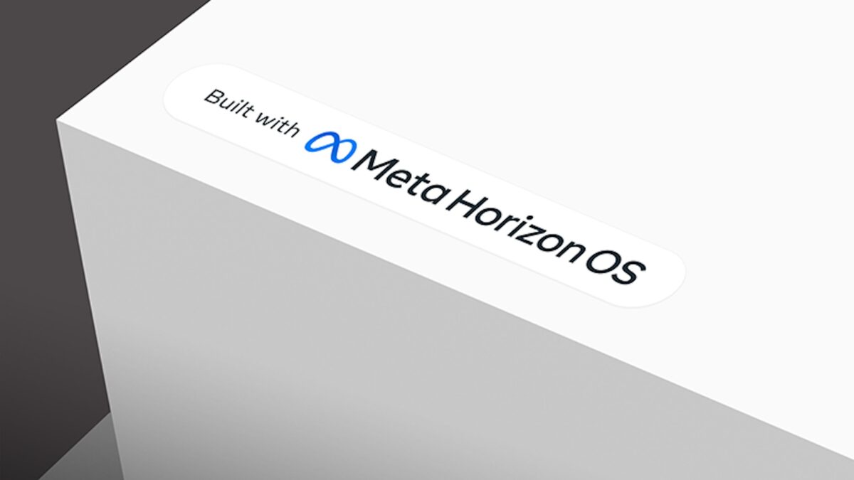 Box mit "Built with Meta Horizon OS Aufkleber".