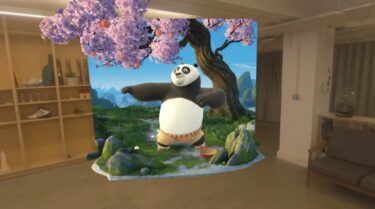 In einer neuen Mixed-Reality-App für Apple Vision Pro findet ihr mit Kung Fu Panda Po zur inneren Ruhe